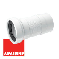 Гофра для унитаза с гладким окончанием (L230-440мм) McAlpine WC-F23P
